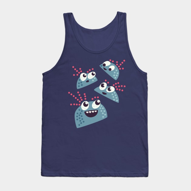 Kawaii Cute Candy Friends Tank Top by Boriana Giormova